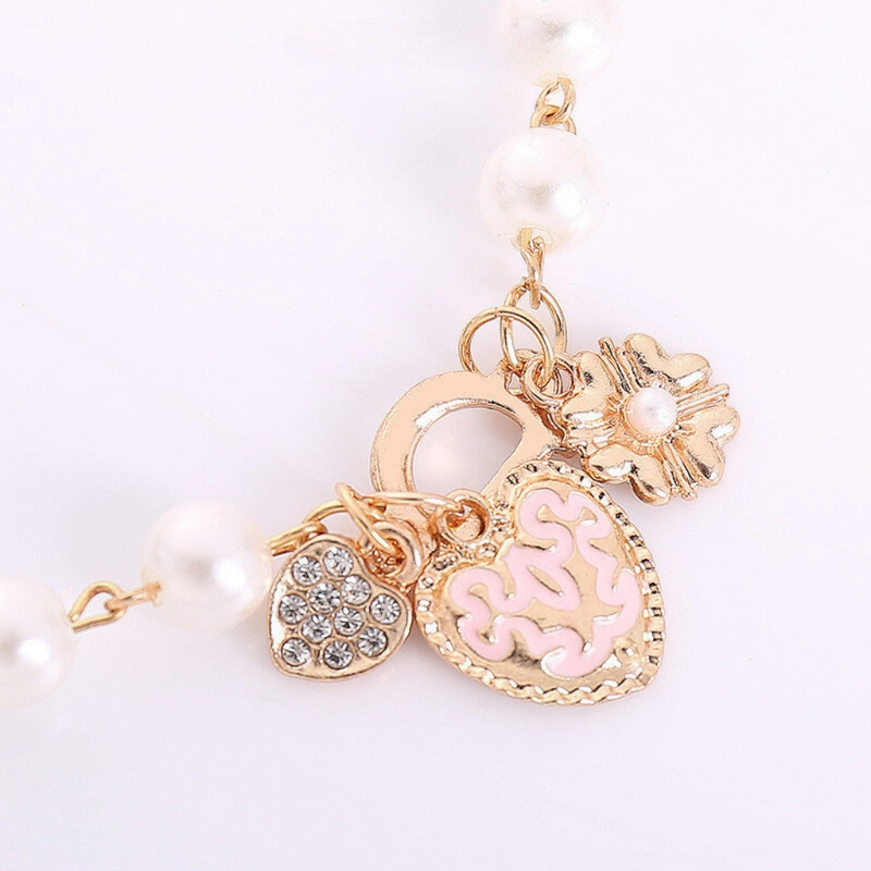 Product image KAHASIL - Gelang Titanium Wanita Barcelet Anti Karat Luntur Aksesoris Fashion Mutiara KH015 all variant White Gold